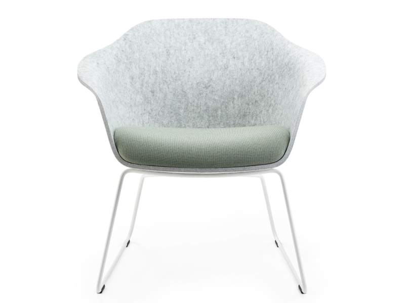 Loungesessel grau Sessel Kuffengestell Lounge Sedus se:lounge light