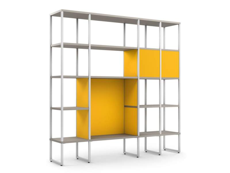 Regal weiss Regalsystem Büro sedus se:matrix Regalmodul light