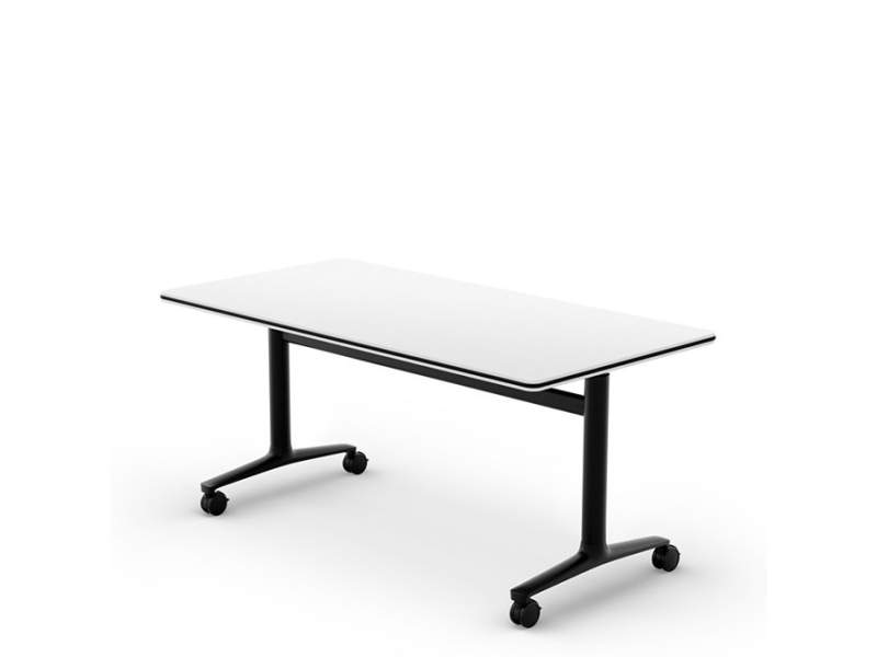 Staffeltisch mit Rollen Staffeltische höhenverstellbar Konferenztisch Brunner lift active
hochklappbare Tischplatte