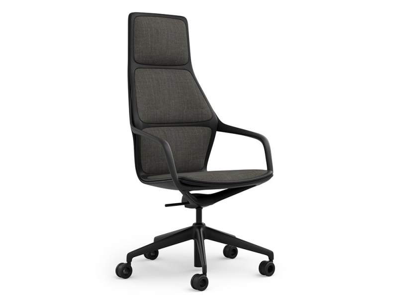 Konferzendrehstuhl schwarz Konferenzsessel Home Office Drehstuhl mit Rollen Konferenz Brunner ray