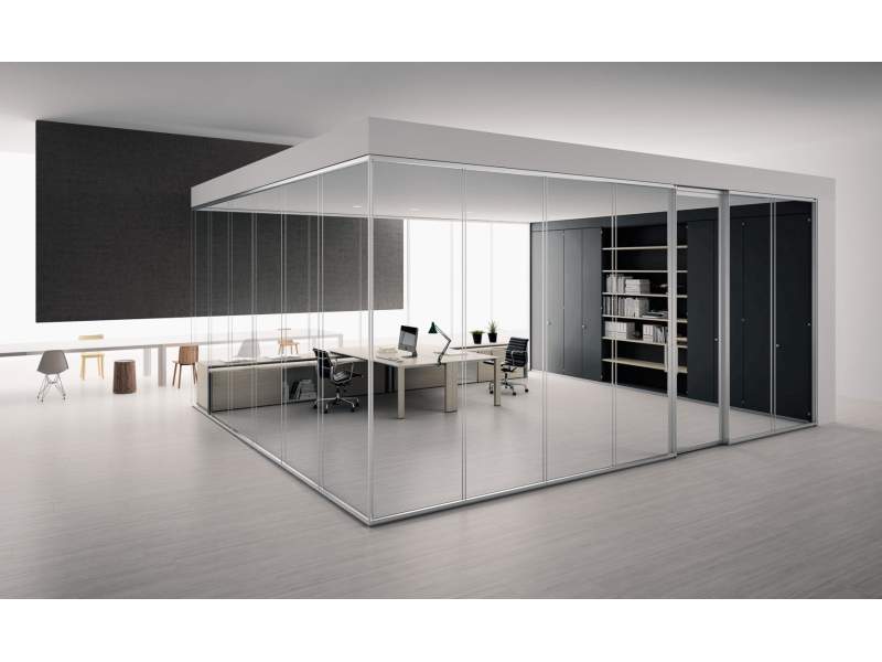 Raumhohe Trennwaende Glastrennwand Citterio, Vision