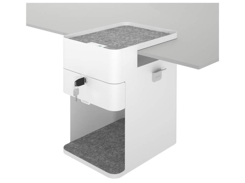 Bürotisch Zubehör Desktop Schublade weiss Bento® desktop locker 500