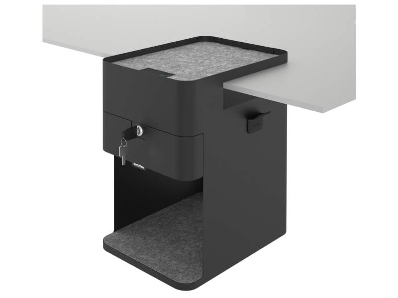 Bürotisch Zubehör Desktop Schublade schwarz Bento® desktop locker 503