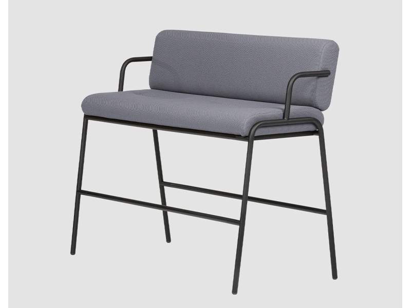 Double Bench grau Sitzbank Lounge Sitzbänke gross Bene Casual Bench High