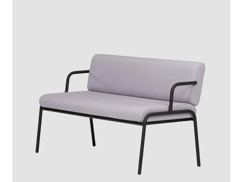 Double Bench grau Sitzbank Lounge Sitzbänke gross Bene Casual Bench low