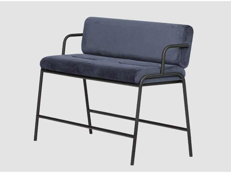Double Bench blau Sitzbank Lounge Sitzbänke gross Bene Casual Bench medium