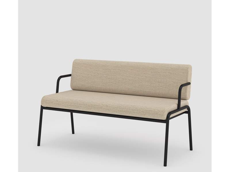 Bank beige niedrige Bänke Lounge Sitzmöbel Double Bench Bene CASUAL Outdoor Bench High