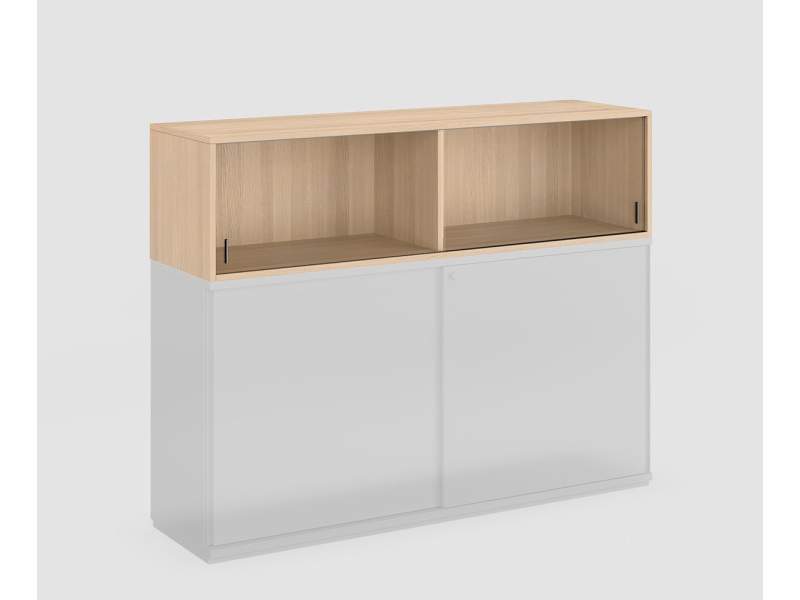 Sideboard Holz Schrank Büro Schiebetürschrank Bene CUBE_S Box