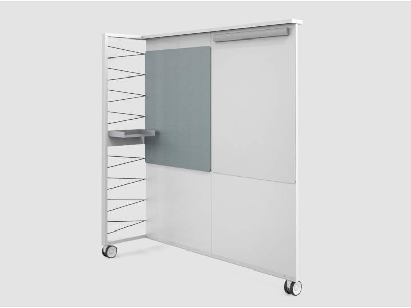 Großes Whiteboard beweglich Büro Wand Whiteboards Rollen, Bene, FRAME_S Board