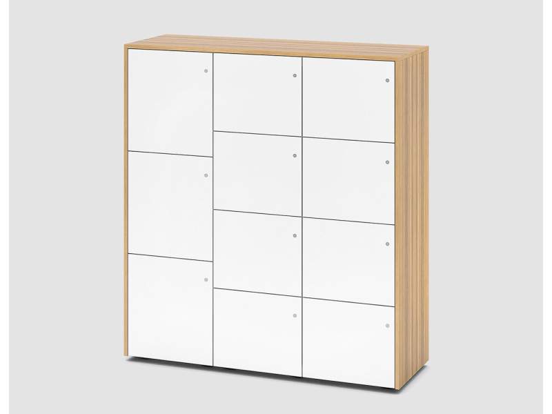 Schliessfachschränke Schliessfachschrank Büro Lockerschrank Holz Bene LOCKER_S