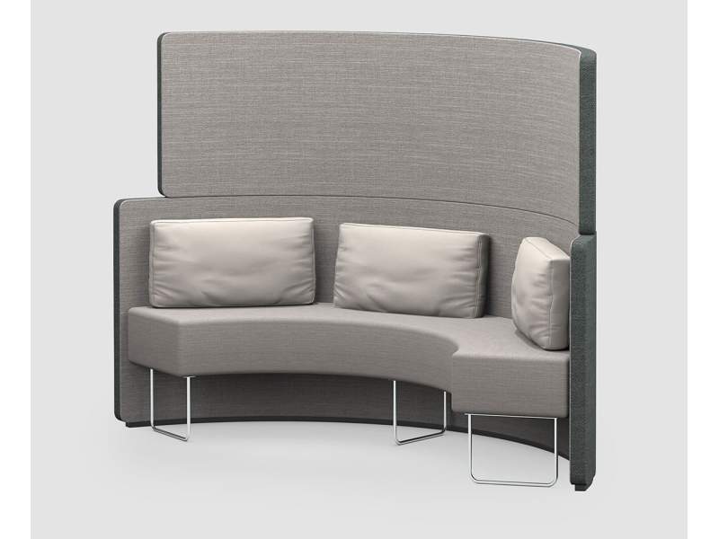 Mobile Stellwände Trennwände Abgeschirmte Konferenzplätze Loungesofa, Bene, PARCS Toguna Circle Small