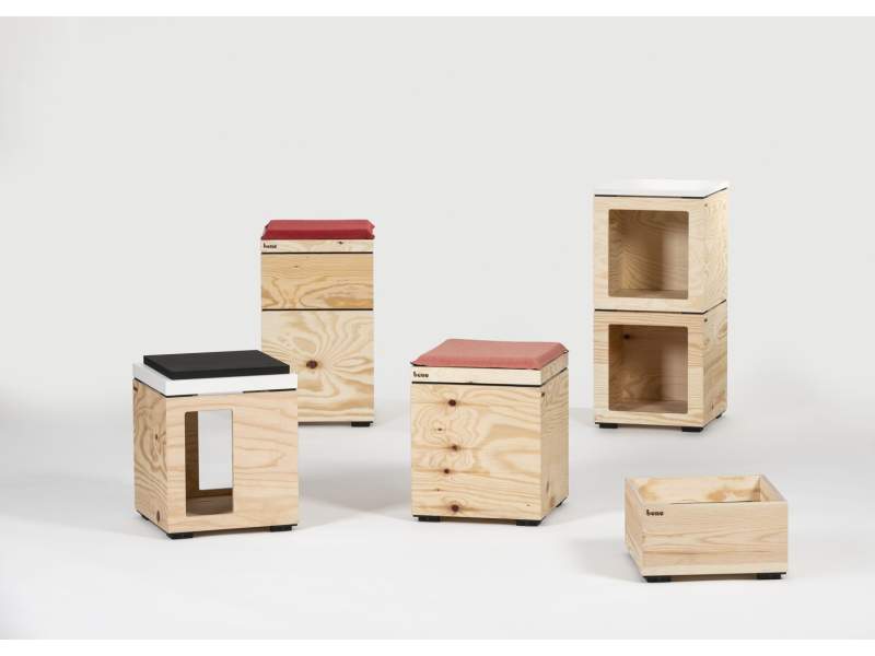 Büro Schrank modular Büroschrank modulare Holzboxen Bene, Pixel