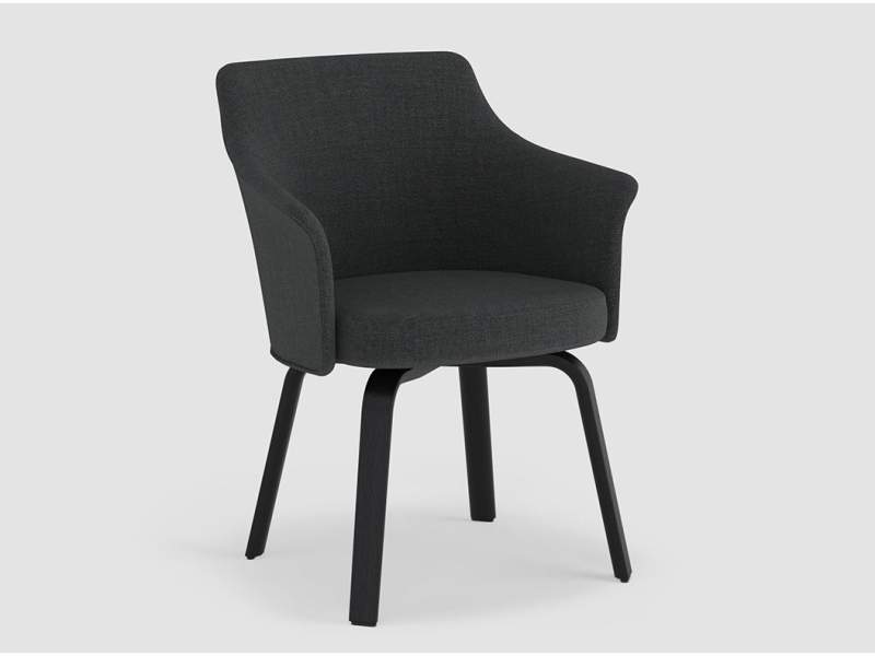 Besucherstuhl schwarz Besucherstühle BENE Ports Chair