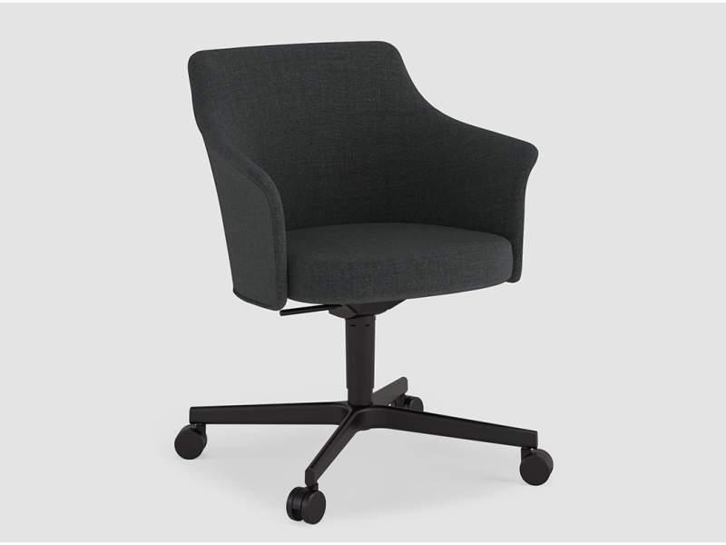 Konferenzstuhl schvwarz Konferenzstühle Büro Home Office Stuhl mit Rollen Bene PORTS Chair