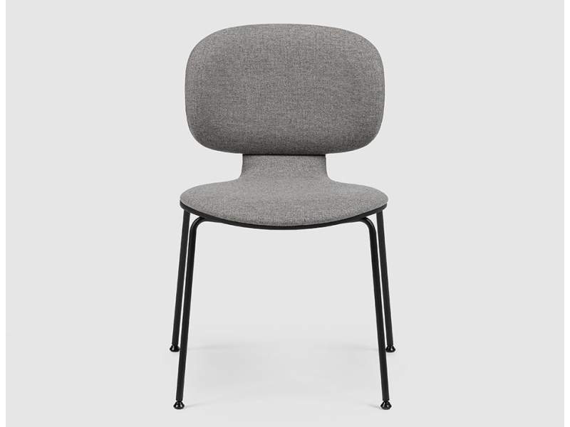 Besucherstuhl grau Besucherstühle Cafeteria Stuhl stapelbar BENE STUDIO Chair