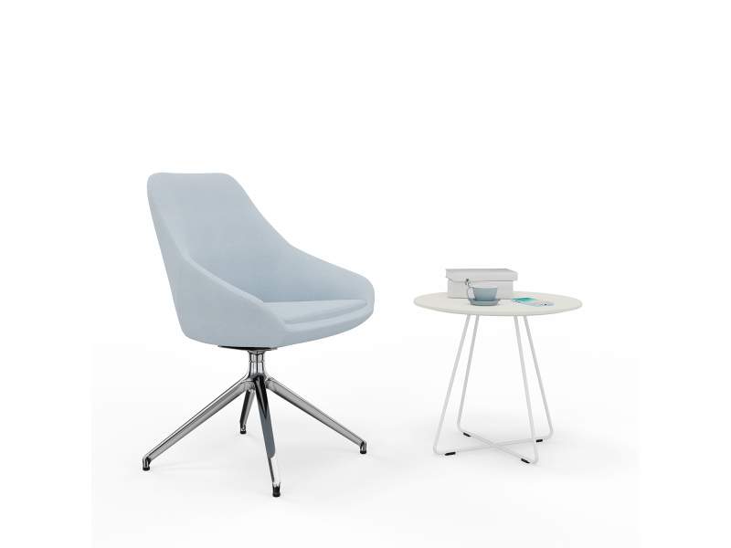 Designer Beistelltisch weiss Beistelltische rund viasit Calyx