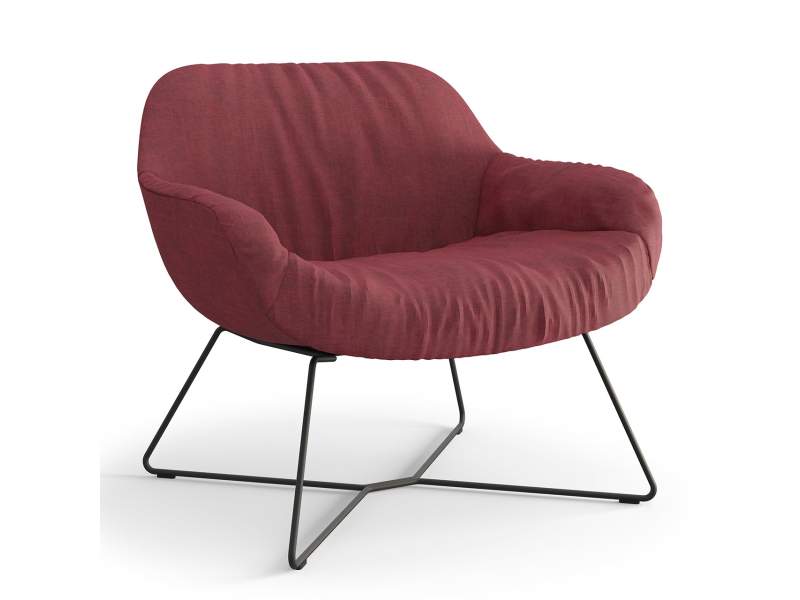 Loungesessel rot Sessel Lounge Viasit Calyx Lounge