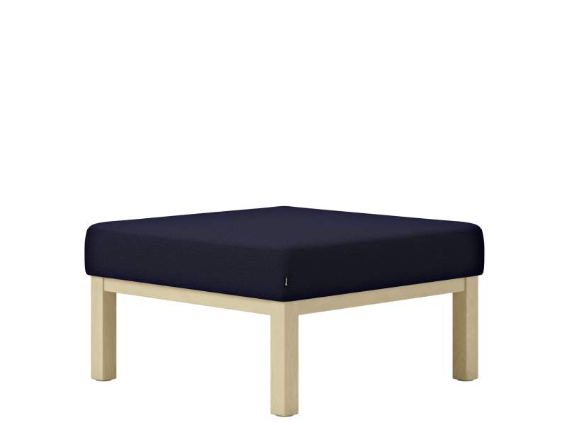 Polsterhocker blau Hocker Holz Kinnarps Scandinavia