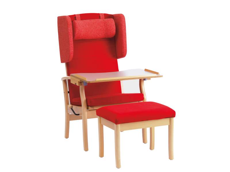 KLASSISCHER FUNKTIONSSESSEL rot Sessel NC Nordic Care Karin