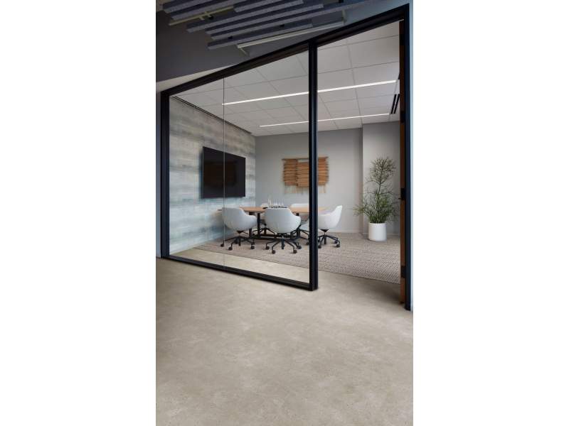 Elastische Bodenbeläge Büro Bodenbelag LVT Interface Luxury Vinyl Tile - Hearth
