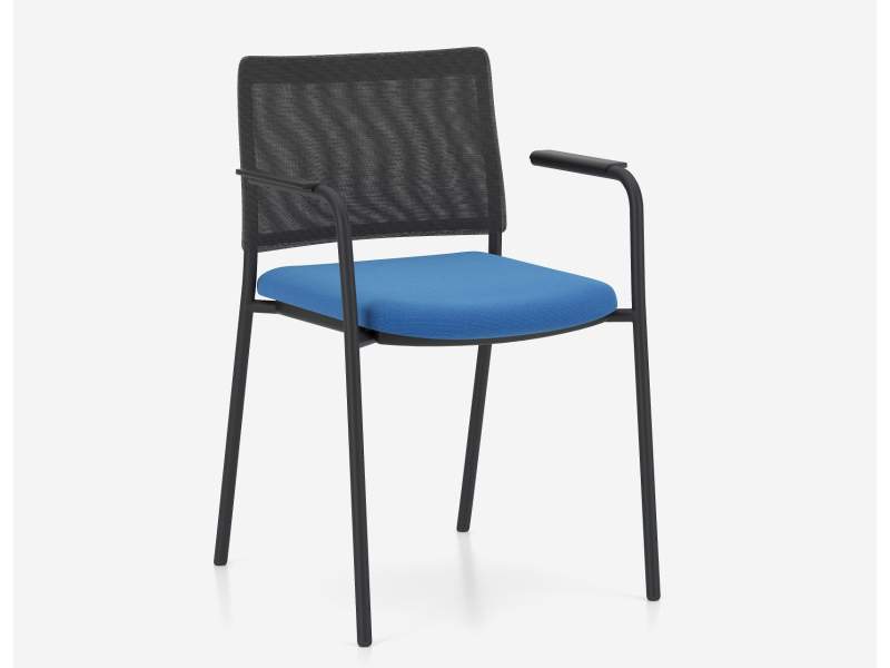 Besucherstuhl blau Konferenzstuhl Büro Konferenzstühle Cafeteria Stühle Nowy Styl Intrata