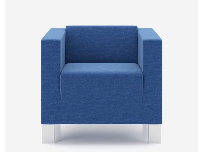 Ledersessel blau Büro Loungemöbel Lounge Sitzmöbel Nowy Styl, Studio Sessel
