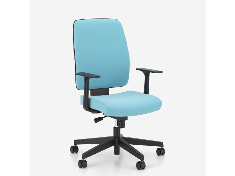 Ergonomischer Bürostuhl Stoffbezug Bürodrehstuhl türkis Drehstuhl Büro Nowy Styl, Taktik