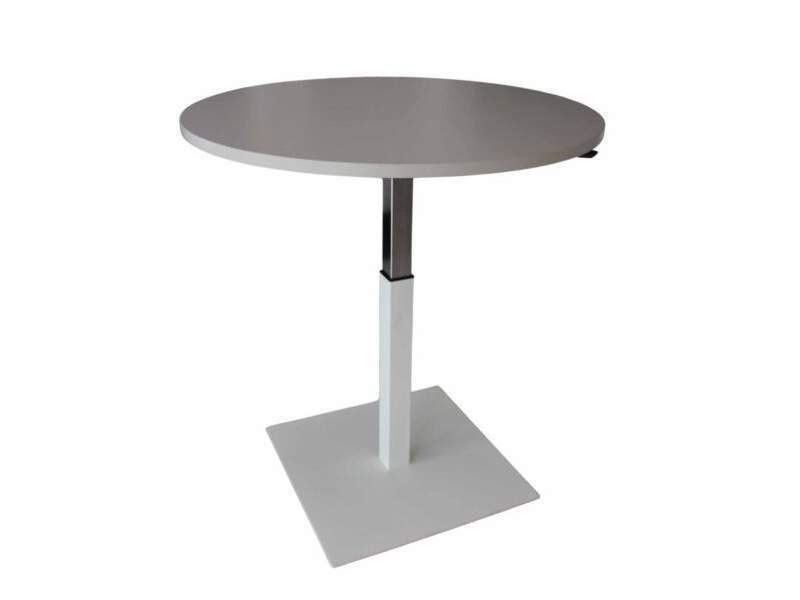 bequemer Tisch rund eleganter Besprechungstisch Besprechungstische Büro SARA UFO rund höheneinstellbar