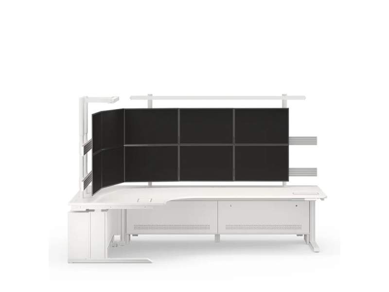 Sitz-Steh-Tisch Leitstelle Leitstandbereich Control Room Leuwico Leitstand XT PLUS