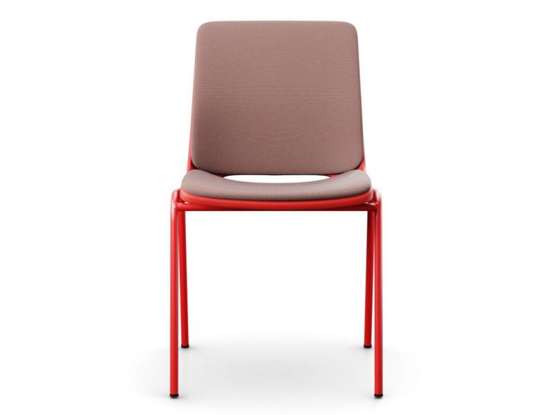 Besucherstuhl rot Besucherstühle stapelbar Cafeteria Stuhl Kunststoff Konferenzstuhl Profim Ana