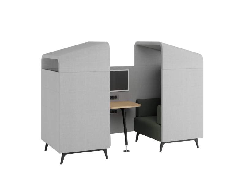 abgeschirmte Raumelemente abgeschirmte Konferenzplätze Arbeitsplätze Connection TRYST Booths