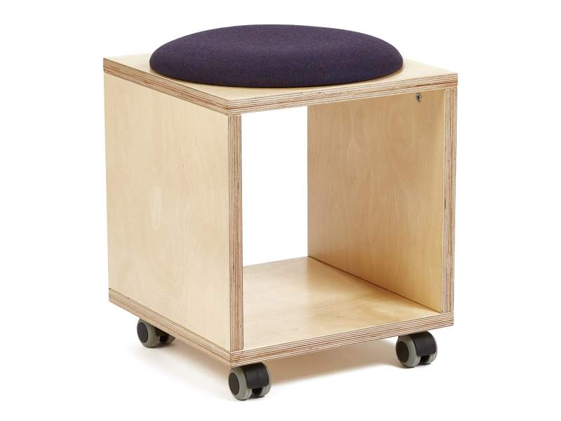 Polsterhocker Holz Hocker fahrbar Beistelltisch Connection Platforms Box Seating
