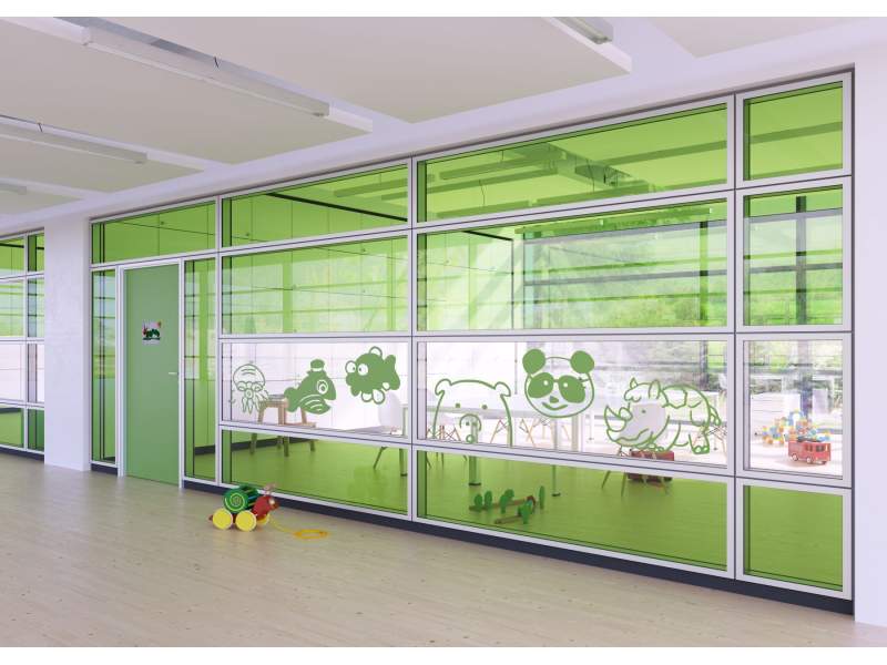 Raumhohe Trennwaende Flexible Systemtrennwand Glas Goldbach Kirchner, Akustik Trennwand T34