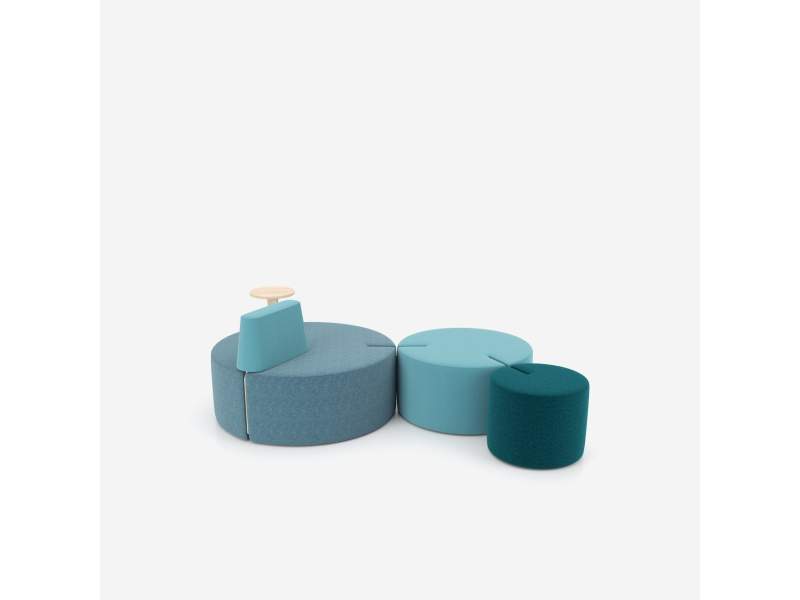 modulares Pouf-System Lounge SItzmöbel modular Pouff Nowy Styl Tri.ply