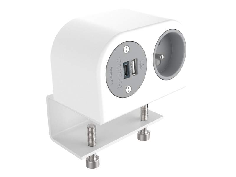 Elektro-Steckdosen IT/EDV-Dosen weiss Stormverbindung Datenverbindung Dataflex 25.210 Power Phase FR BE USB AC 25W - 210