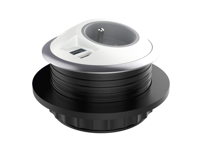 Elektro-Steckdosen IT/EDV-Dosen weiss Dataflex 26.210 Power PixelTUF FR BE USB AC 25W - 210