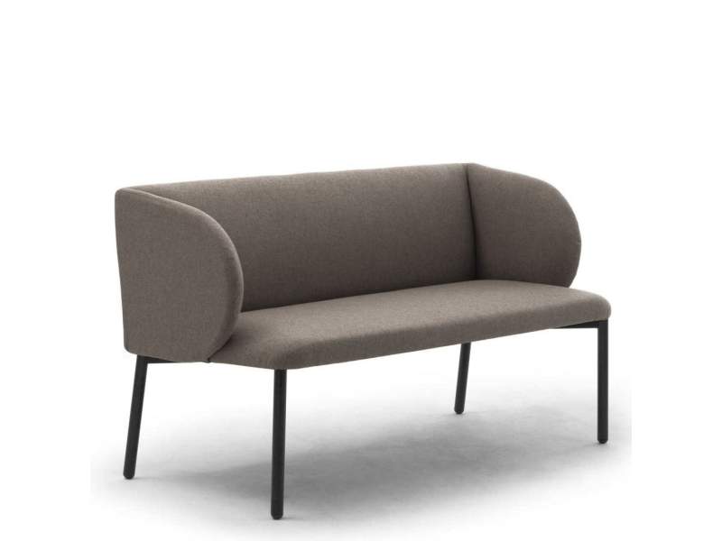 Loungesofa grau Sofa Lounge Bank fm Büromöbel Kyra