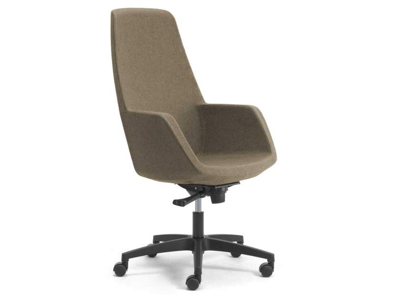 Drehsessel braun Sessel mit Rollen fm Büromöbel Calesita Vido
