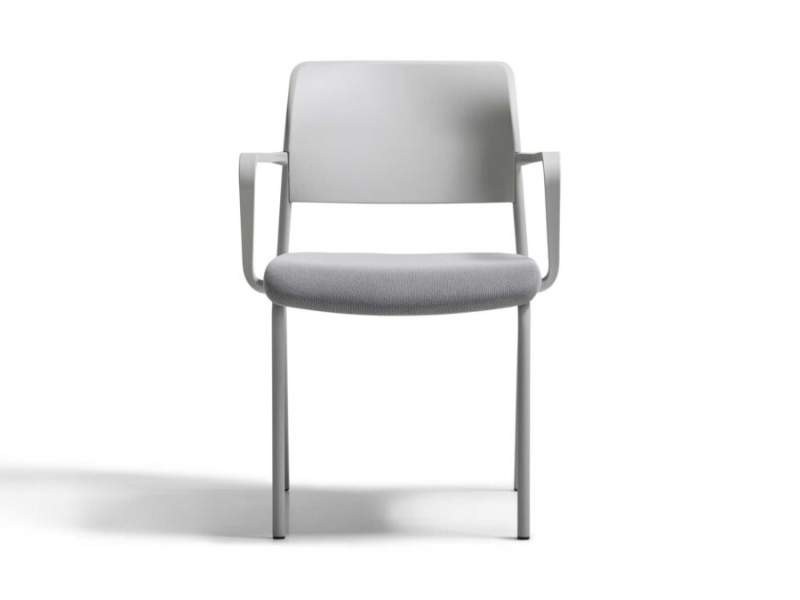 Besucherstuhl grau Besucherstühle Cafeteria Stuhl stapelbar Konferenzstuhl fm asiento Mehrzweckstuhl