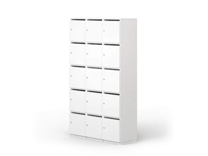 Schliessfachschränke weiss Schliessfachschrank Locker Büro Leuwico Lockerschränke