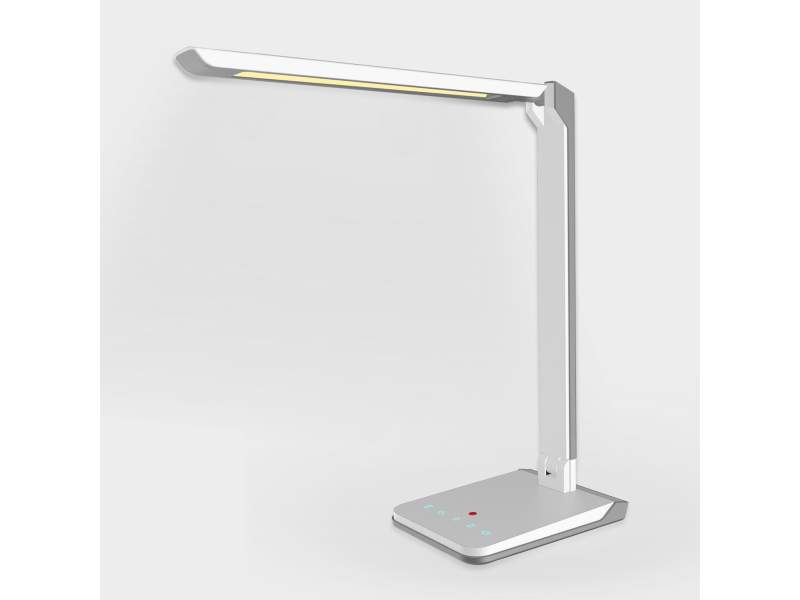 LED Tischleuchte grau Tischlampe Home Office Hansa Lumina