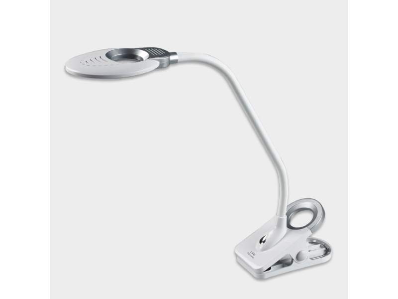 LED Tischleuchte weiss Tischlampe Home Office Hansa Swirl