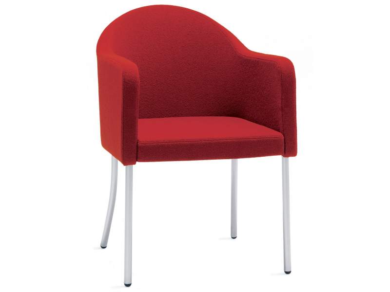 Loungesessel rot Büro Loungemöbel, Skandiform, Lui