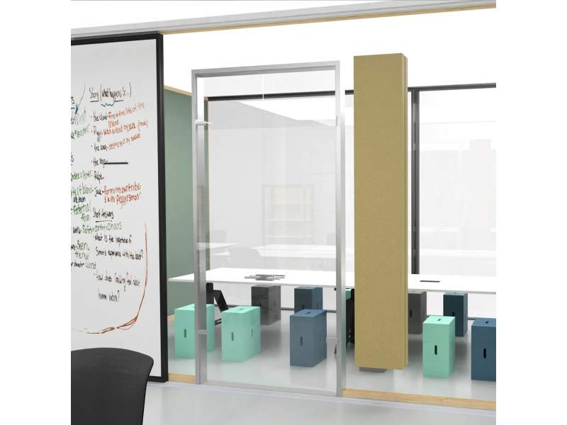 offene Raumstrukturen Glastrennwand akustik Büro Raumteiler Glas westermann products Glastrennwandsystem – cama758