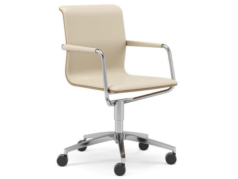 Drehstuhl beige Drehstühle Büro Konferenzstuhl Leder Martinstoll Senor