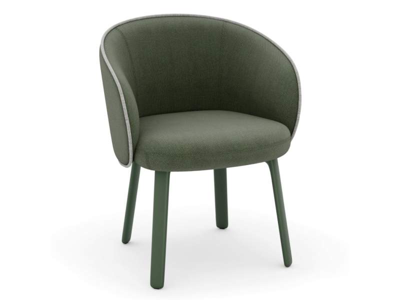 Besucherstuhl grün Besucherstühle elegant Stuhl Materia Aura