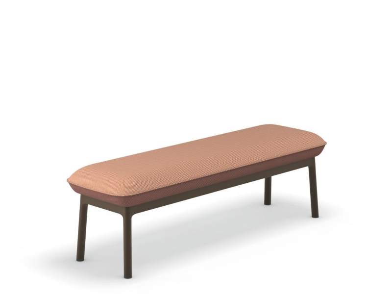 Polsterbank orange Traversenbank Lounge Bänke Sedus se:cafe bench