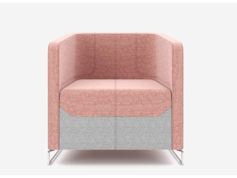 Lounge Sessel rosa Büro Loungemöbel, Nowy Styl, Granite
