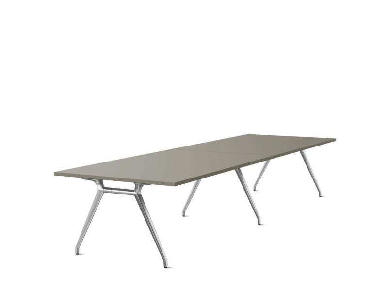 Konferenztische Büro modularer Konferenztisch grau Büromöbel groß Wilkhahn Versa