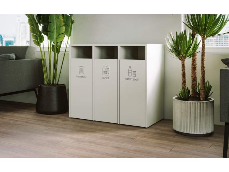 Mülltrennsysteme Abfallbehälter Mülltrennung Neudoerfler CleanUp Recycling Box